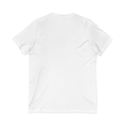 Ho Ho Holiday Hair - Unisex Jersey Short Sleeve V-Neck Tee
