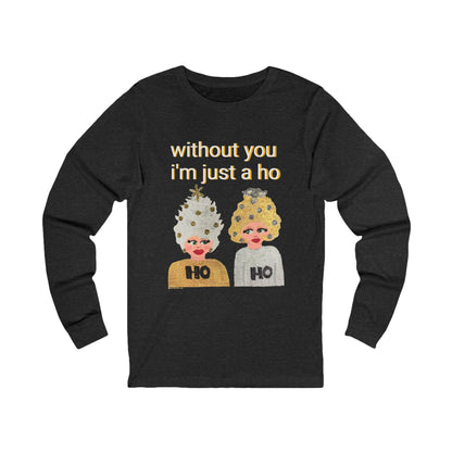 Ho Ho Holiday Hair Unisex Jersey Long Sleeve Tee
