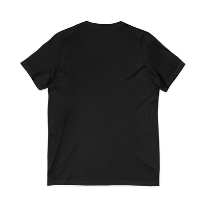 Ho Ho Holiday Hair - Unisex Jersey Short Sleeve V-Neck Tee