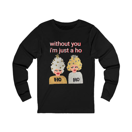 Ho Ho Holiday Hair Unisex Jersey Long Sleeve Tee