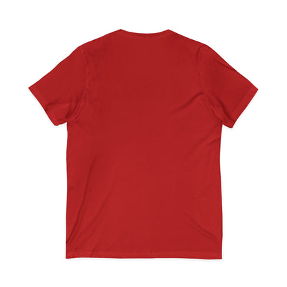 Ho Ho Holiday Hair - Unisex Jersey Short Sleeve V-Neck Tee