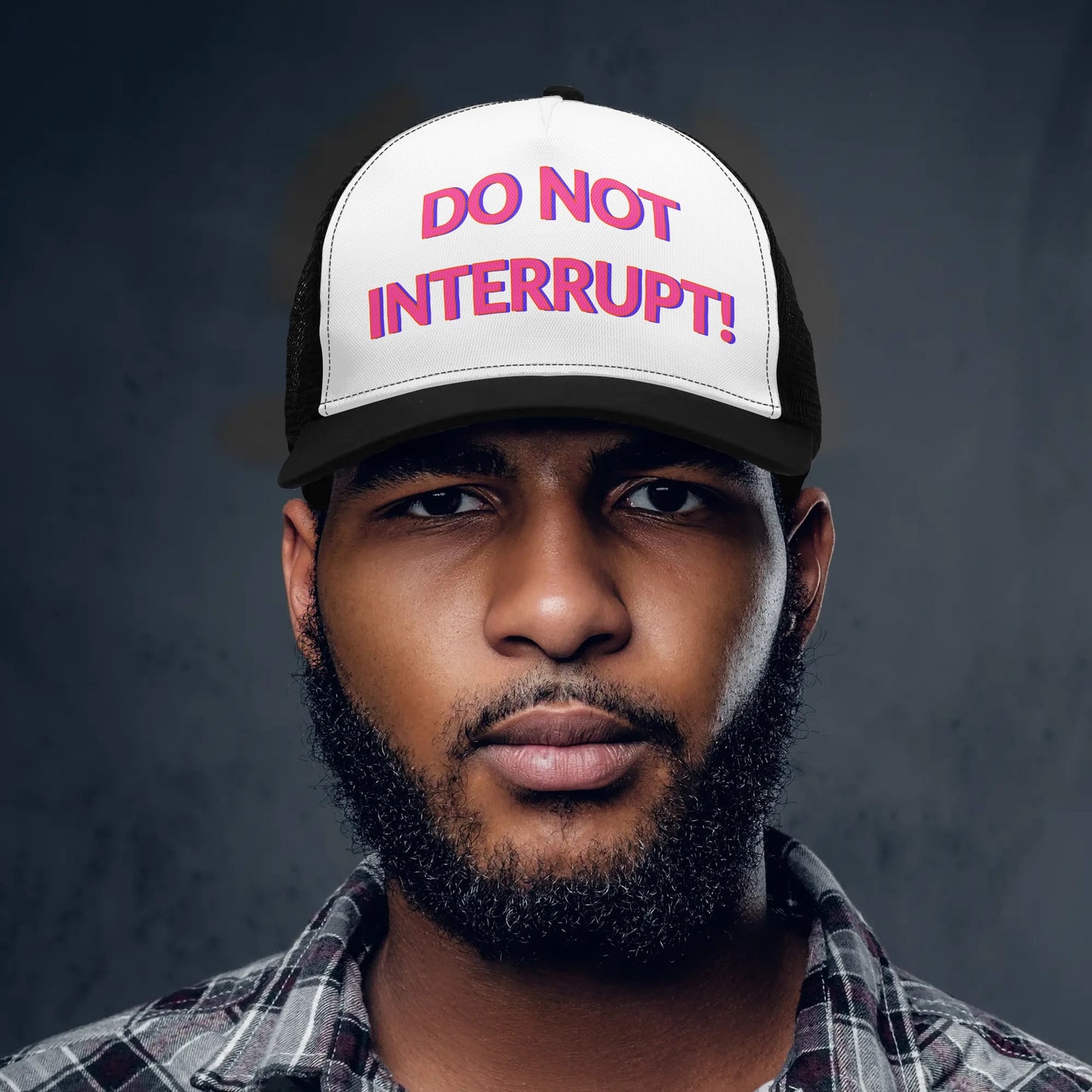 Do Not Interrupt Mesh Trucker Hat