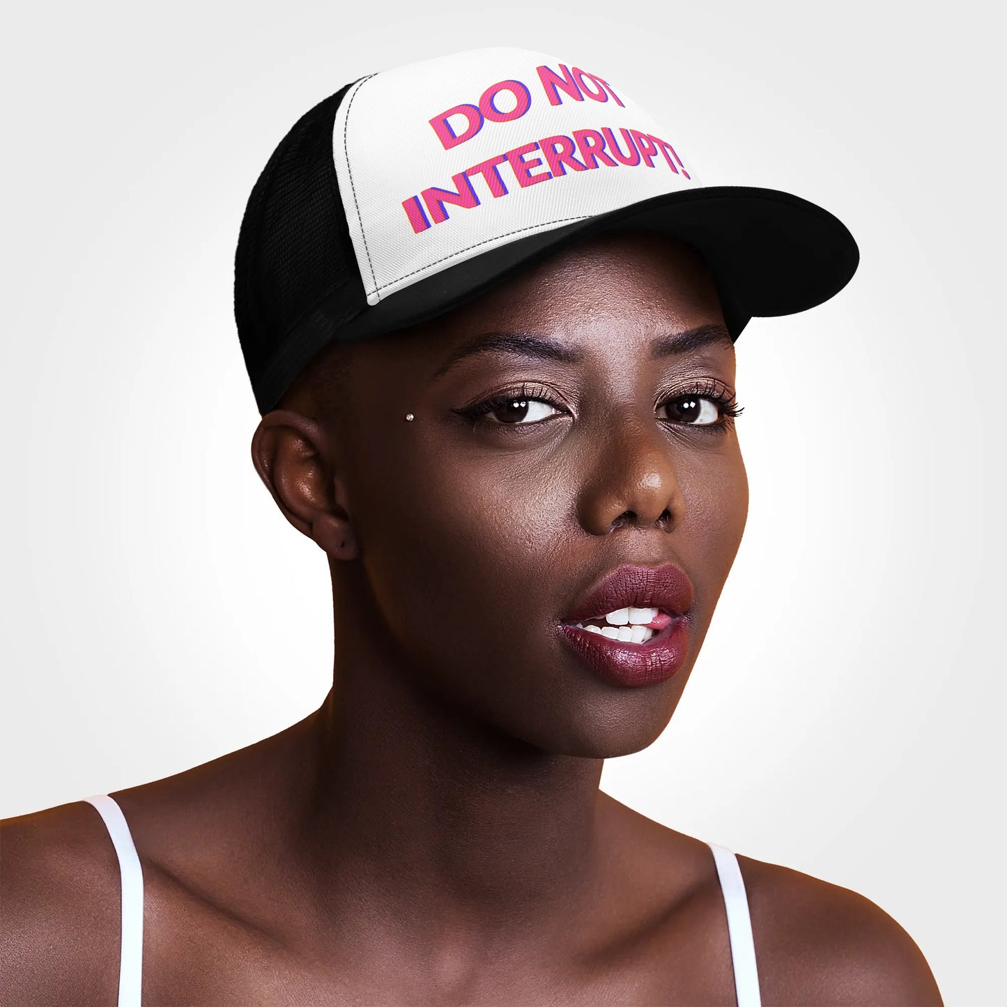 Do Not Interrupt Mesh Trucker Hat