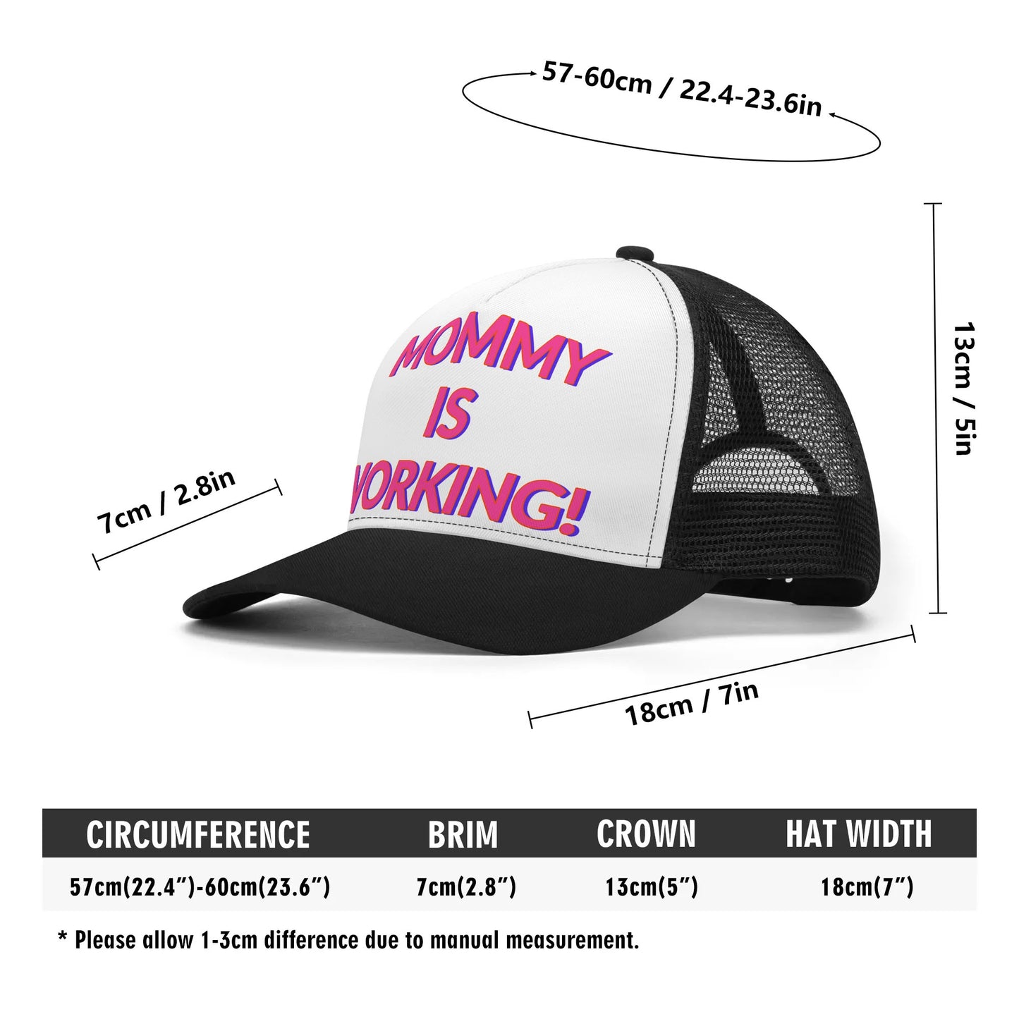 Mommy is Working! Mesh Trucker Hat