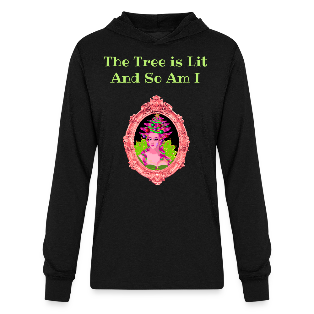 Unisex hoodie – The Tree is Lit And So Am I - Unisex Long Sleeve Hoodie Shirt