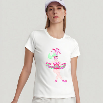 Unisex t‑shirt – miss titsmas - Women's Round-Neck Short-Sleeved T-Shirt For the USA|200GSM Cotton DTF