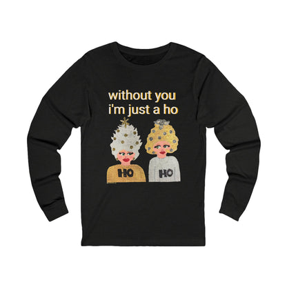 Ho Ho Holiday Hair Unisex Jersey Long Sleeve Tee