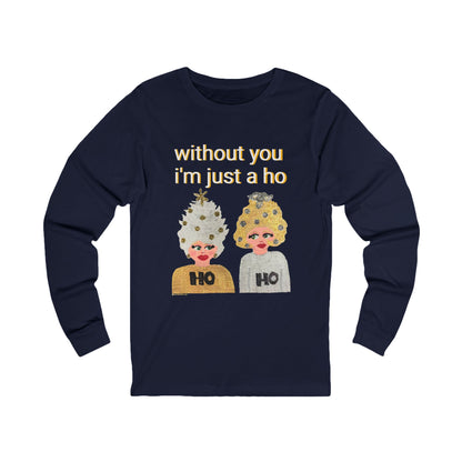 Ho Ho Holiday Hair Unisex Jersey Long Sleeve Tee