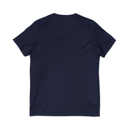 Ho Ho Holiday Hair - Unisex Jersey Short Sleeve V-Neck Tee