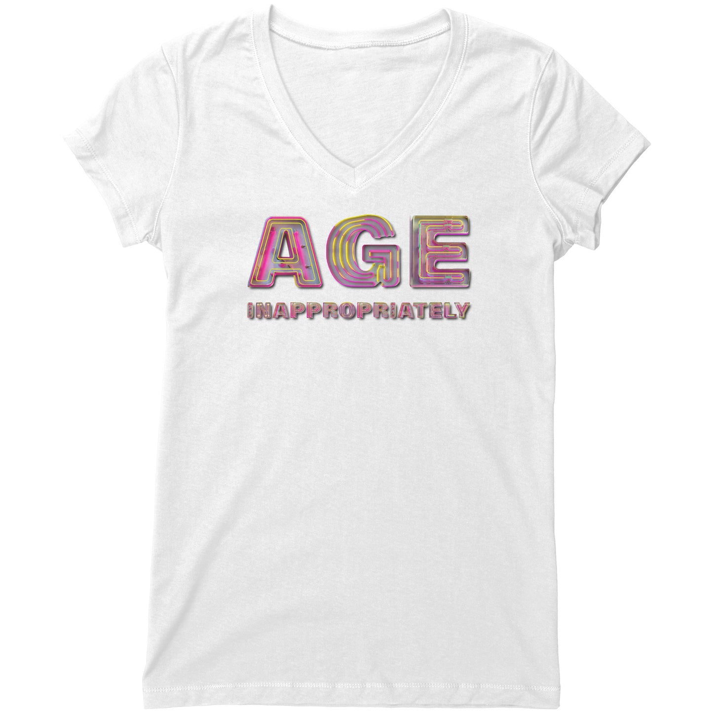 Age Inappropriately Women's V-Neck Tee