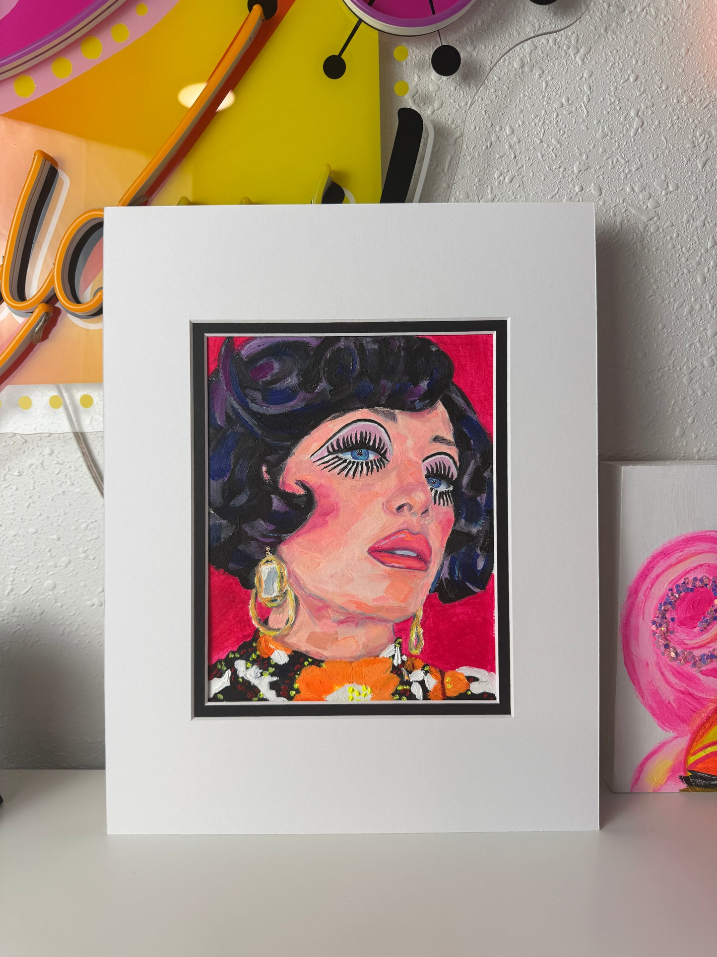 Groovy Gloria, Original Oil Study by Mandi Loomis