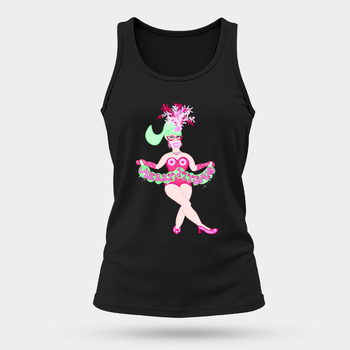 Tank top – Miss titsmas - Women's Comfortable and Breathable Sports Tank Top For The USA|180GSM Front DTF