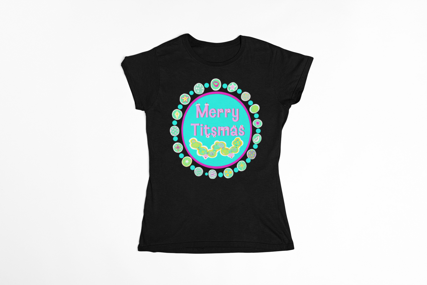 Merry T!tsmas Women’s T‑Shirt — Holiday Mischief Tee