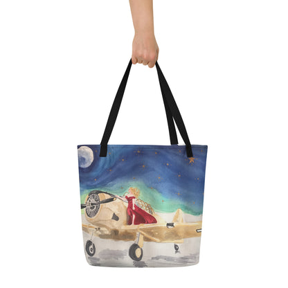 Tote bag – Navy Spokesmodel Large Tote Bag