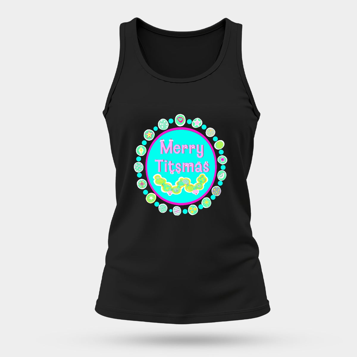 Tank top – blue titsmas - Women's Comfortable and Breathable Sports Tank Top For The USA|180GSM Front DTF