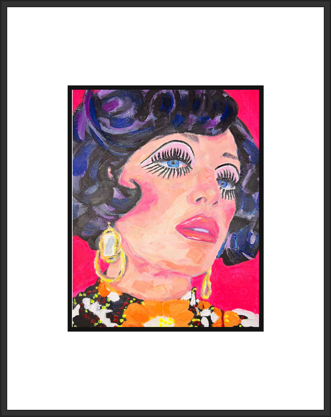 Groovy Gloria, Original Oil Study by Mandi Loomis