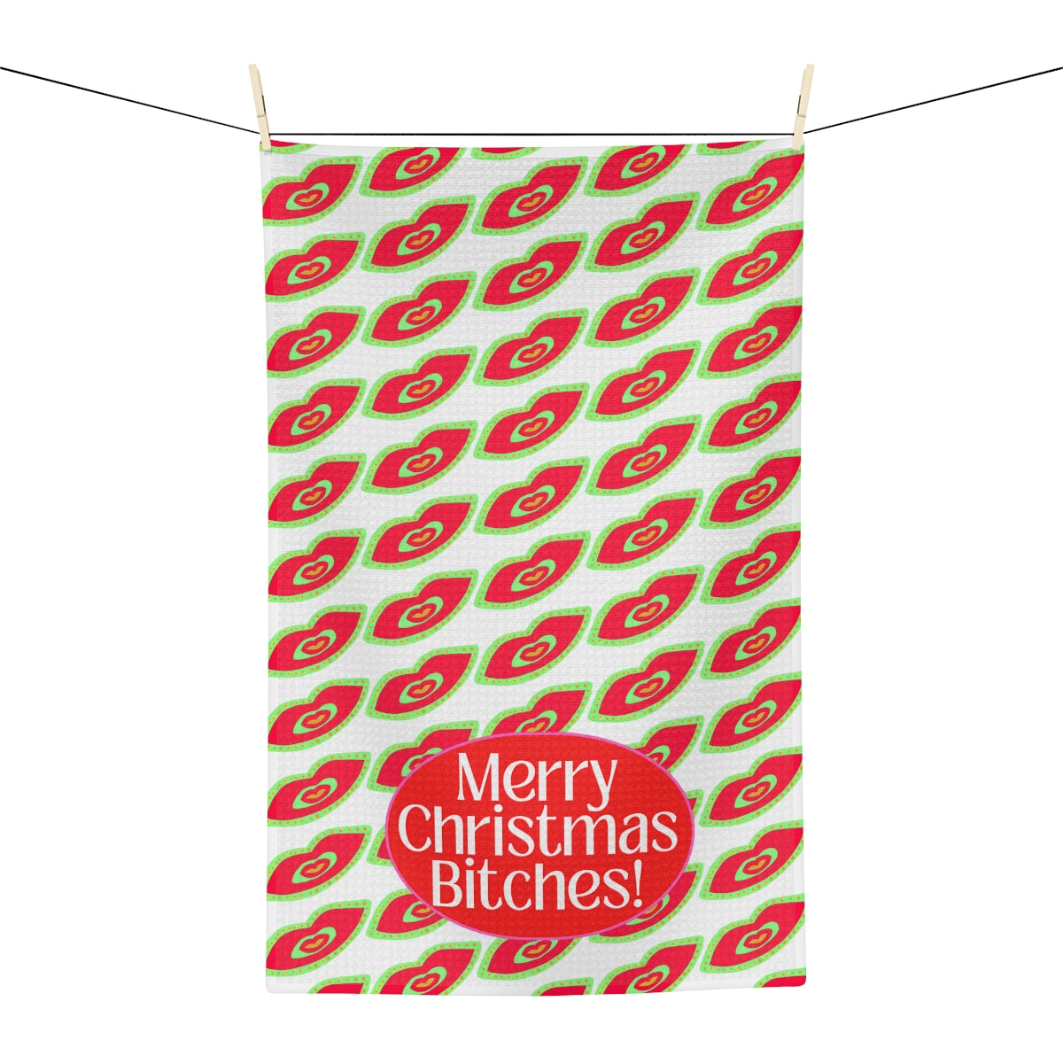 Merry Christmas Bitches! Tea Towel